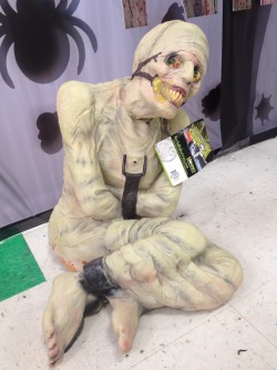 sixpenceee:  woodenshards:  for sixpenceee Looks like the Halloween decor designers decided to get sneaky this year and made a prop based off of the Russian Sleep Experiment photo!    Yikes!!