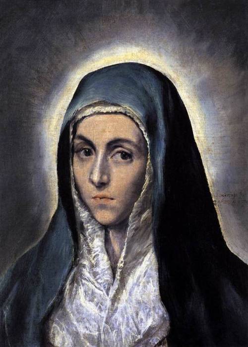 artist-elgreco:Virgin Mary, 1585, El GrecoSize: 36x52 cmMedium: oil, canvas