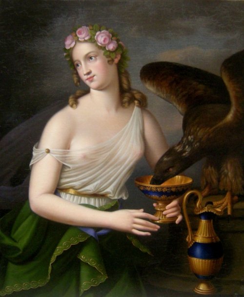 23silence:Louis Fischer (1784-1845) - Goddess of Youth and Cupbearer Hebe and Eagle of Zeus
