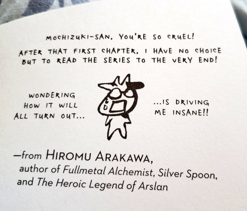 clearing out some scraps from my folders - recently I found out that hiromu arakawa (fma) and j