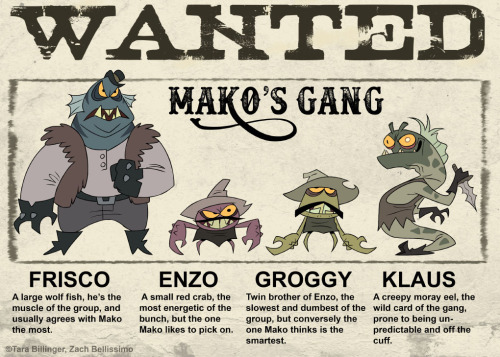 WANTEDMako’s Gang: Frisco, Enzo, Groggy & KlausIf spotted, please notify the Sheriffs via vultur