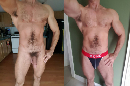 southboundduke:  Southboundduke with and without.  See more of southboundduke on my blog:  Anything Muscles.