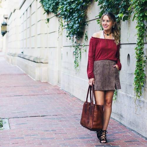 Giving the off-the-shoulder trend a fall spin on the blog today with @southmoonunder! Shop the look 