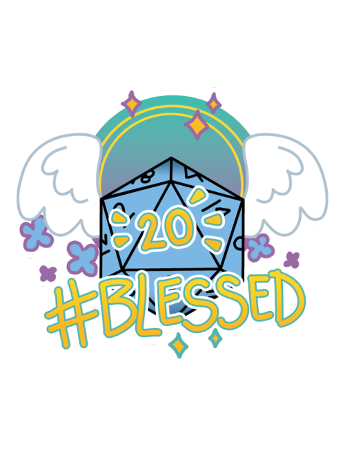 dr-kara: Shirts for your DnD player no matter the luck level!  Are you #blessed, #cursed or in betw
