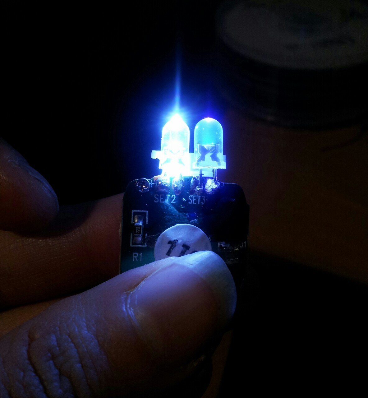 Today, I tried my hand at soldering. I need to make a very small medallion with UV