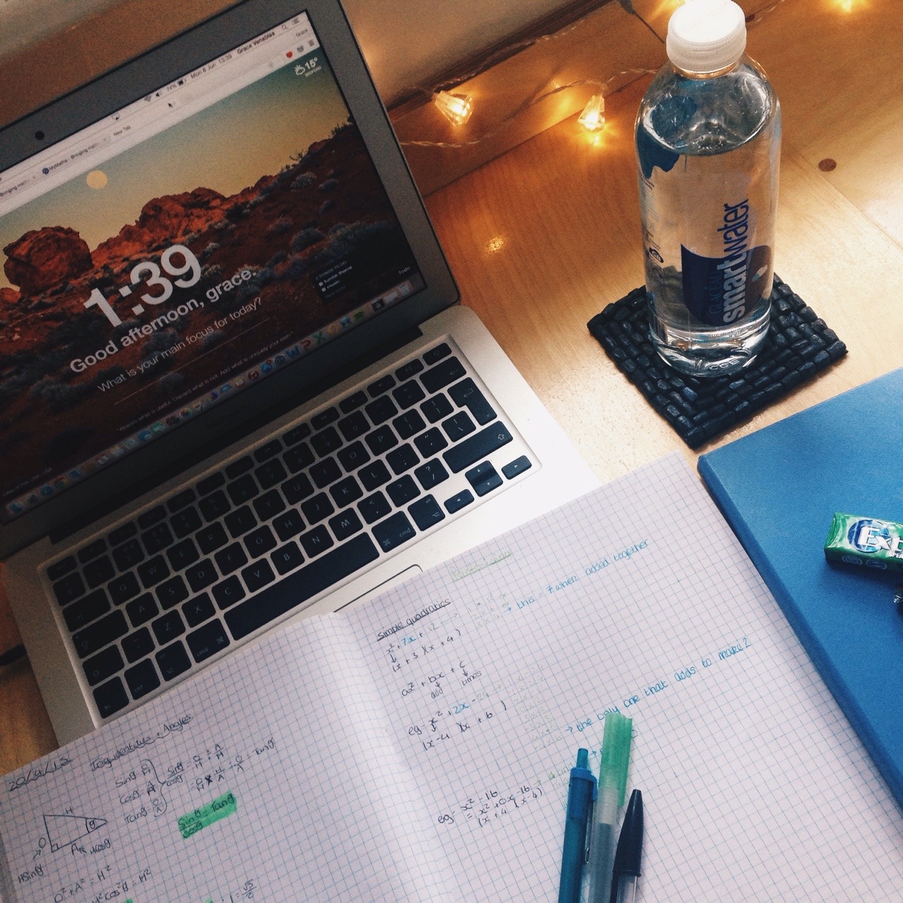 cutestnotes:  8th June// 1:39  I’ve realised that the only squared paper I have