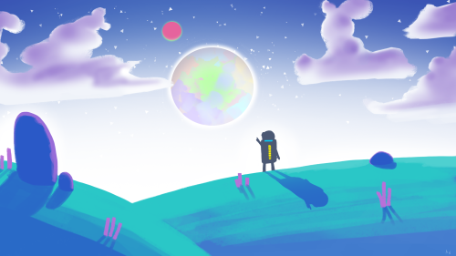 Some fun fanart i made of ASTRONEER, i love this game. :)
