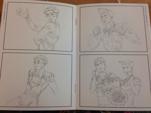 victuri-onice:All the pages from the colouring book that comes free with the Yuri!!! on Ice DVD 6!