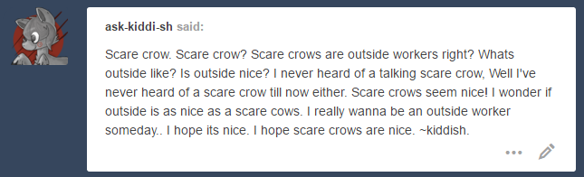 ask-scarycrows:“Now get my body over here, gals.  I wanna see if we can find this