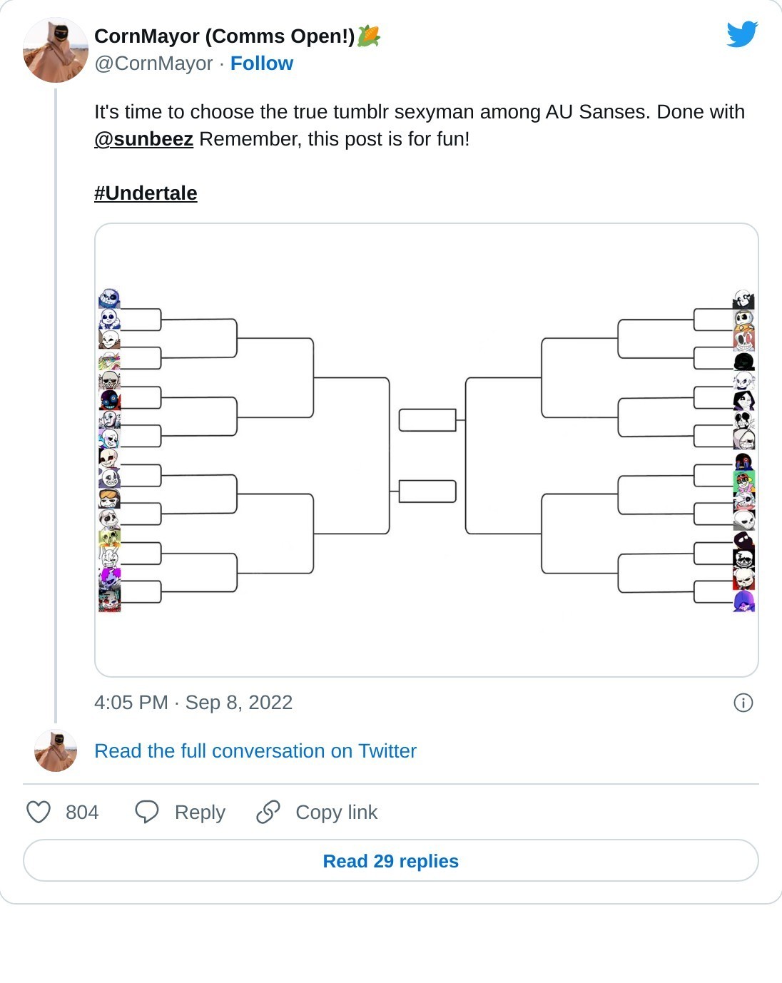 UnderTale Aus Bracket - BracketFights