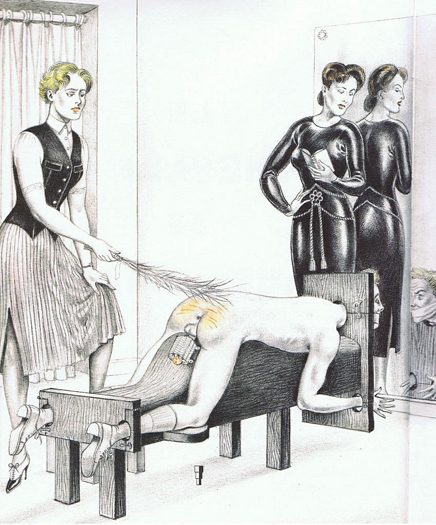 Corporal punishment male slave