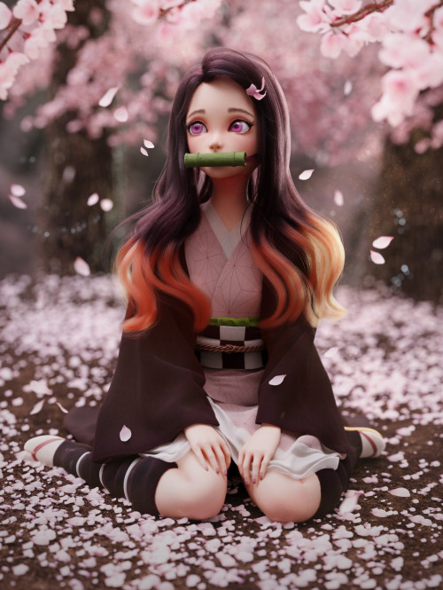 thecollectibles:  Nezuko Fan art by selected