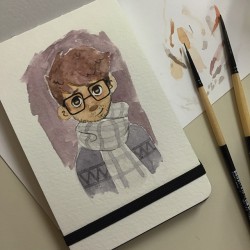 martinbedolla:Playing with watercolors today.
