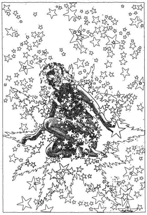 thefugitivesaint:Virgil Finlay (1914-1971), “Famous Fantastic Mysteries”, Vol. 5, #4, 1943Source