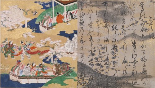 mia-japanese-korean: The “Butterflies” Chapter of the Tale of Genji, Tosa Mitsuyoshi, c. 1585, Minne