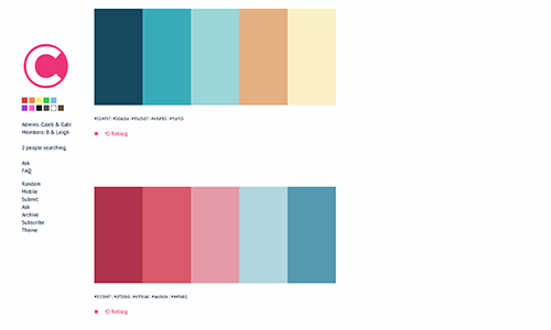 forbiddenforest:  COLOR PALETTE MASTERPOST by forbiddenforest So today I felt like sharing some useful websites that provide pre-made color palettes (left side), as well as sites that allow you to create custom ones (right side). They can be used for
