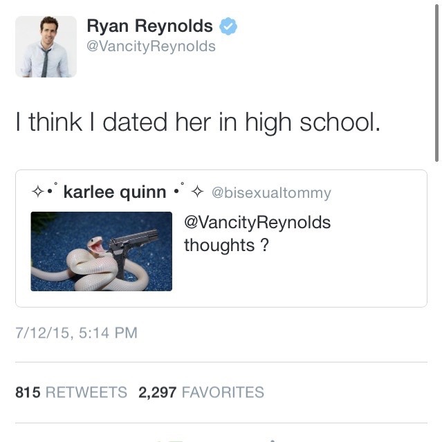nadineroman:  Ryan Reynolds is actually Wade Wilson