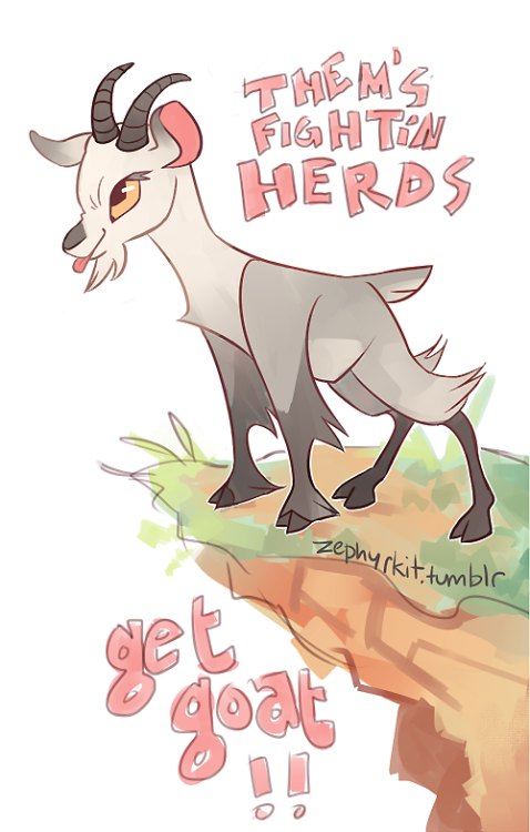 I CAN HOPE FOR THE GOAT TIER AT LEAST&hellip;. Good golly I want to fight as a goat. I drew some goa