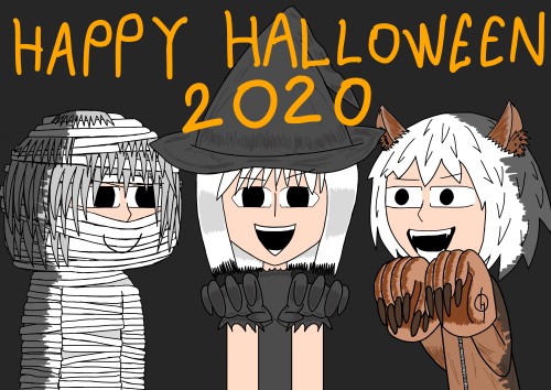HAPPY HALLOWEEN from Ulim, Art, Misara and me