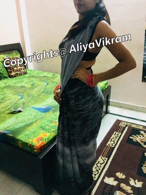 aliyavikram: Aliya is ready to be bang in Saree. Who want to see Aliya in Saree today. Hot Desi wife