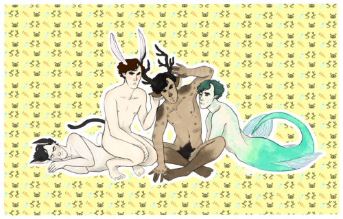 invisiblesarcasm:Drew all four of these babies together!Um um, I believe if you enjoy what you do an