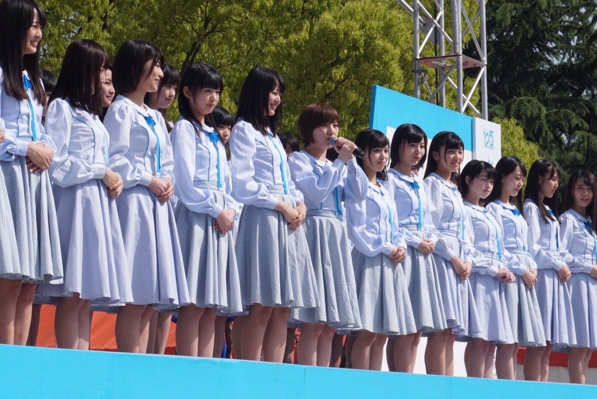 forstu48: 20170503 / STU48_Official_:  The members during their debut performance！Their