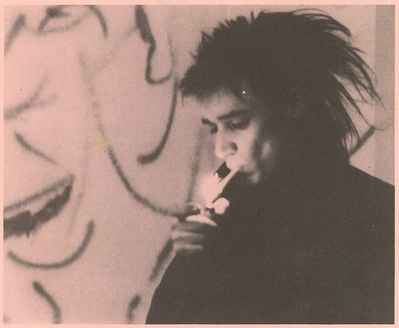 untergangsshow:  Blixa Bargeld in «59 to 1» fanzine #7 – 1985. Photo by Thomas