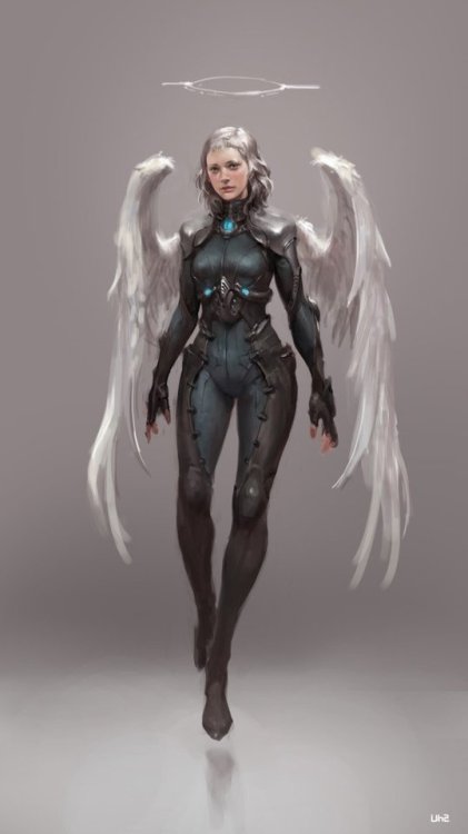 Sci-Fi Angel _ study  Sungryun Park www.artstation.com/artwork/aY1YJ