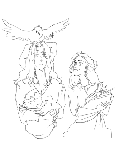 Alucard &amp; maria together bc I love drawing these two so much