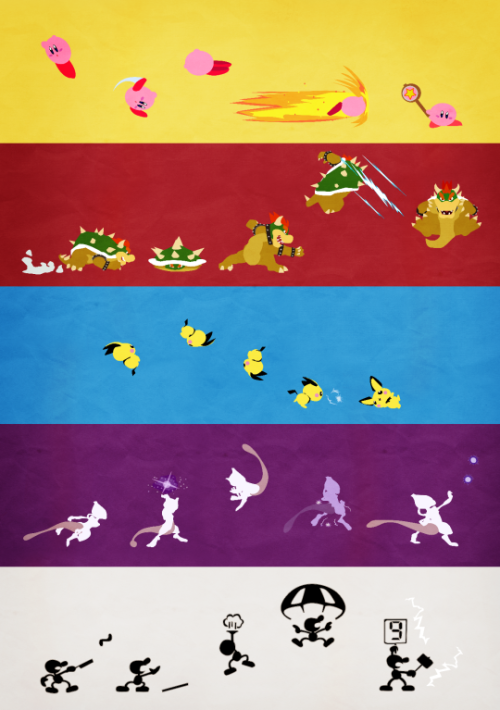 retrogamingblog:  Super Smash Bros Posters made by Chris Pocetti