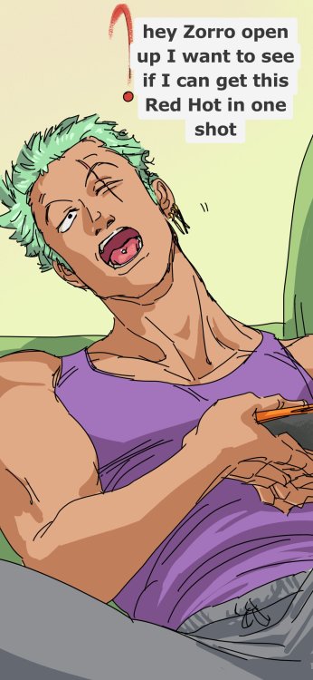 wellfine: important detail about my college au zoro everyone should know Folks on Twitter found this