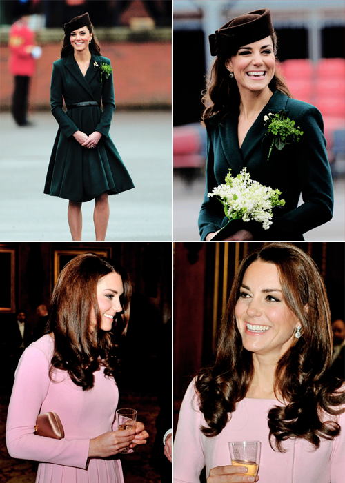 camillaluddingtns:The Duchess of Cambridge Fashion - requested by anonymous[Emilia Wickstead]St. Pat