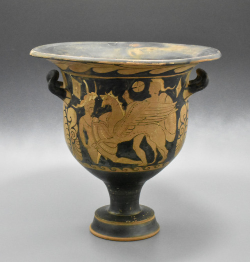 ganymedesrocks: Greek Campanian Red Figure Bell Krater by the Branicki Painter circa.325-315BC as of