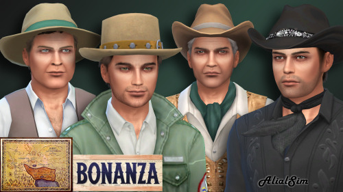 BonanzaThe Panderosa ranch and the Cartwright family. Ben, Adam, Hoss and little Jo.Download : ( The