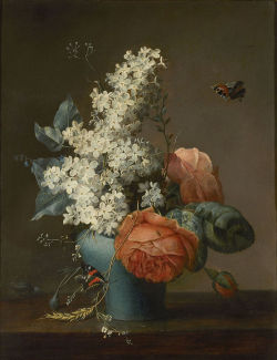 heaveninawildflower: Still Life by       Jean-Louis Prévost  ( 1790–1850  ).  Museum Smidt van Gelder, Antwerp   -  Musea en Erfgoed Antwerpen  Wikimedia. 