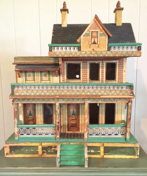 Antique Victorian-era dollhouse