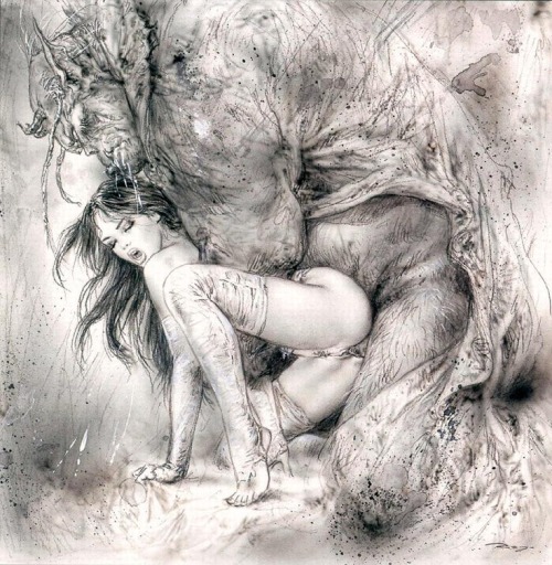 Porn Pics drawn-out-masturbation:  Luis Royo - Prohibited