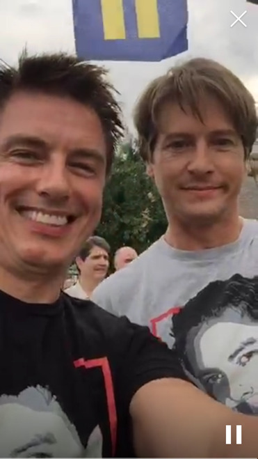 barrowmanforum:John Barrowman and Scott Gill celebrate marriage equality in the United States of Ame