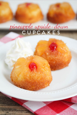 foodffs:  Pineapple Upside-Down Cupcakes