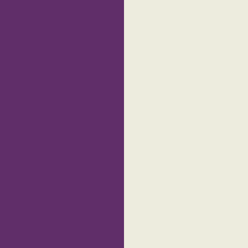 color and color 38683 - #602e69 and #edecde