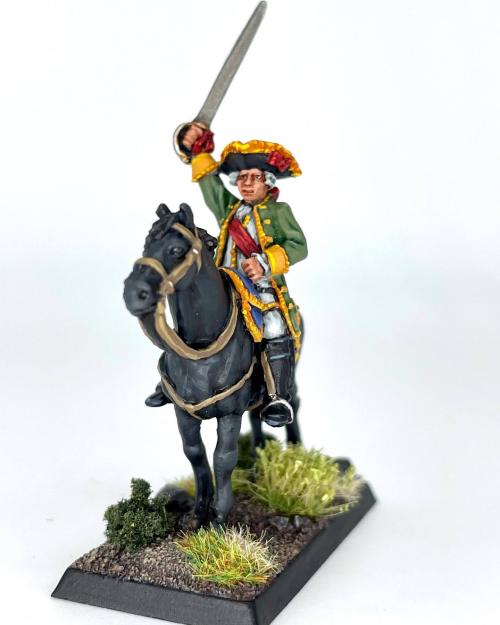 Marquis De Montcalm, a Christmas gift for my dad. Fun to paint an old historical model!