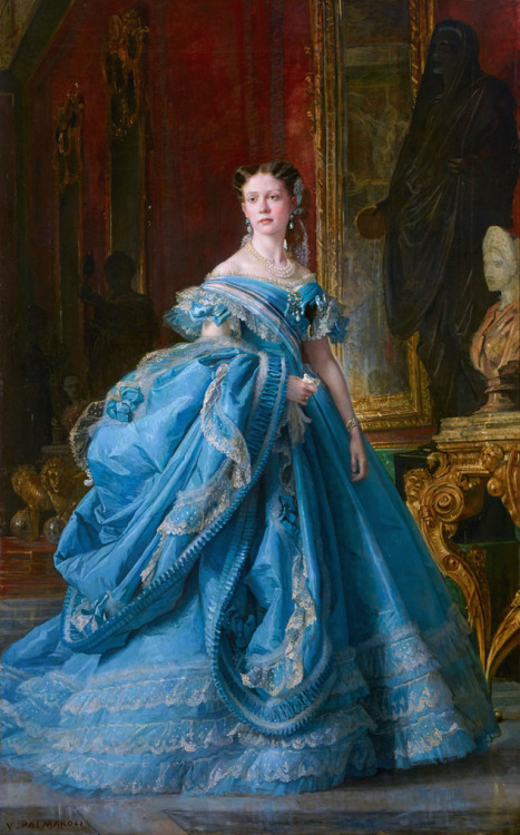 Infanta Isabel de Bourbon by Vicente Palmaroli, 1866