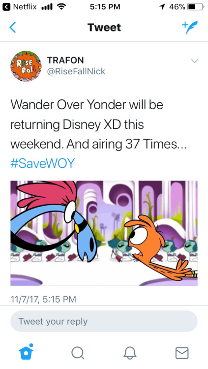 jwblogofrandomness: cerise-the-traveling-artist:  kiddoryder:  Look what I found on twitter. We need to watch all the Wander Over Yonder episodes they give this weekend. This is one of the chances that we need to proof to Disney how much we love the show