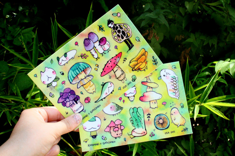 gatosauriio:  New vinyl sticker pack by Koyamori! Includes 2 sheets with 18 laser