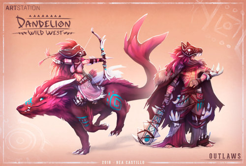 ··· OUTLAWS ···Character design for the Wild West challenge! You can see my full entry for the chall