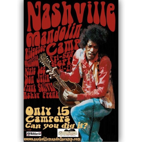 <p>Well, if you were on the fence about signing up for this fall’s #nashvillemandolincamp I think this should do the trick. Registration opens May 1 at 9am central (general public) and April 25th at 9am central (previous campers). Left handed rock stars welcome. #nashvilleacousticcamps #mandolin #bluegrass #oldtime #swingmusic  (at Ridgetop, Tennessee)</p>