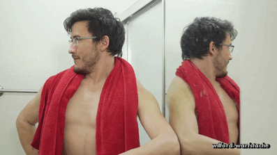 wilford-warfstache:  Ice Bath Challenge!  &ldquo;My bum bum is freezing, and