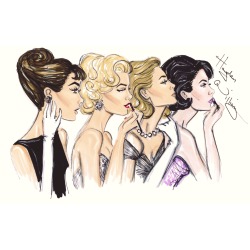 haydenwilliamsillustrations:  &lsquo;Old Hollywood Glamour&rsquo; by Hayden Williams 