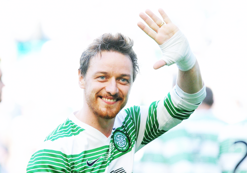 mcavoyclub: James McAvoy at The MAESTRIO Charity Football Match at Celtic Park in Glasgow in Septemb