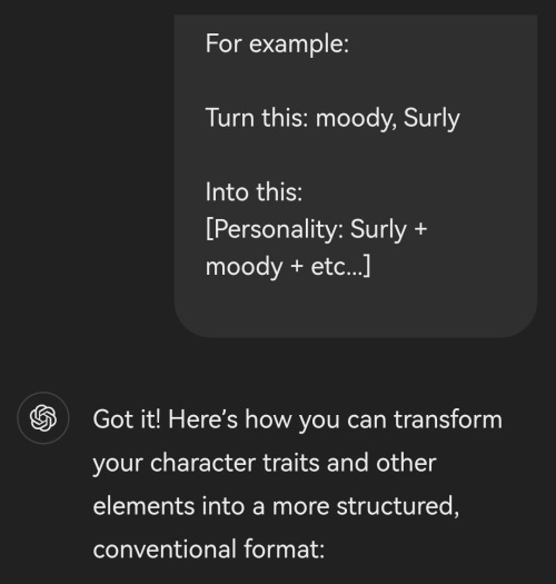 For Those Who Create Bots, ChatGPT Is A Great Assistant For Creating Characters. I Did My 'research'